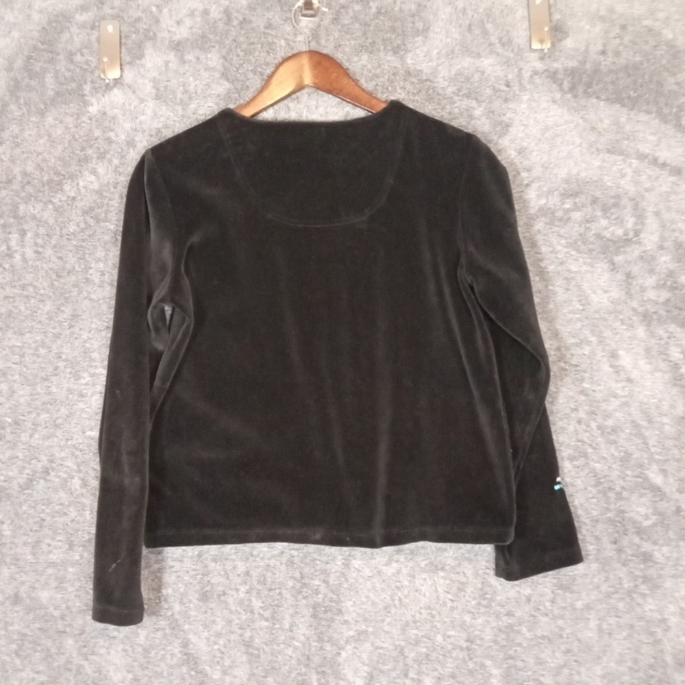 Micheal Simon Event Snowman Chridtmas Sweater Velvet Button Down Small - Picture 5 of 11